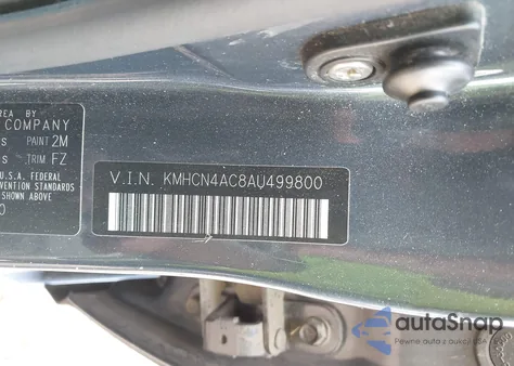 2010 Hyundai Accent Gls из США, поврежденный, VIN KMHCN4AC8AU499800